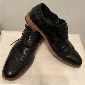 Classic Black Leather Men's Dress Shoes